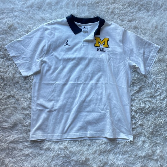 Jordan Other - Nike Jordan‎ University of Michigan Wolverines HAIL to the Victors Polo T-Shirt